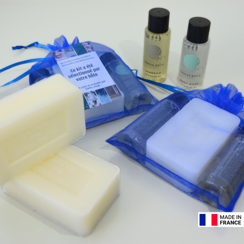 Kit salle de bain Pilat Lot de 3 articles dans un étui en organza